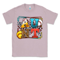 Lilac Baseball and Softball aunt leopard frame Classic Tee - LillyAllenDesigns