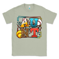 Matcha Baseball and Softball aunt leopard frame Classic Tee - LillyAllenDesigns