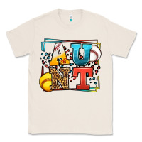 Natural Baseball and Softball aunt leopard frame Classic Tee - LillyAllenDesigns