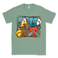 Sage Baseball and Softball aunt leopard frame Classic Tee - LillyAllenDesigns