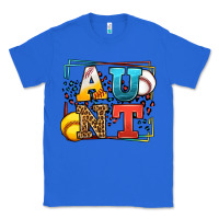 True Royal Baseball and Softball aunt leopard frame Classic Tee - LillyAllenDesigns