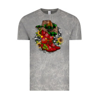 Cloud Rock Christmas Cowboy Boots Vintage Tee - JahusDesignShop
