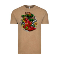 Vintage Coffee Christmas Cowboy Boots Vintage Tee - JahusDesignShop