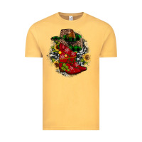 Vintage Mustard Christmas Cowboy Boots Vintage Tee - JahusDesignShop