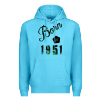 Ocean Blue Born In 1951 Premium Hoodie - Bettercallsaul