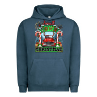 Pigment Midnight Navy small town christmas Urban Hoodie - CowGirlArtShop