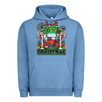 Pigment Pebble Blue small town christmas Urban Hoodie - CowGirlArtShop