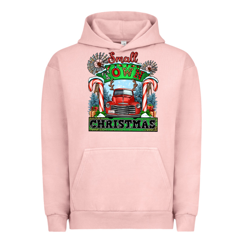 Small Town Christmas Urban Hoodie by CowGirlArtShop | Teevron