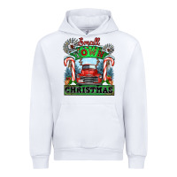 White small town christmas Urban Hoodie - CowGirlArtShop