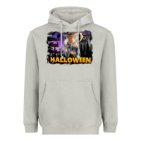 Moon Dust Halloween Wolf Heavyweight Hoodie - LillyAllenDesigns