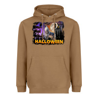 Toasted Coconut Halloween Wolf Heavyweight Hoodie - LillyAllenDesigns