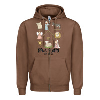 Chestnut true story Zipper Hoodie - MaliasSmallBusiness