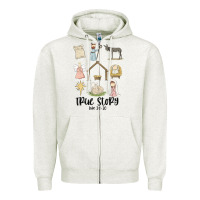 Oatmeal Heather true story Zipper Hoodie - MaliasSmallBusiness