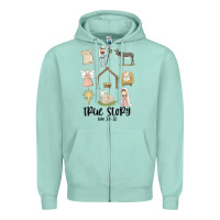 Seafoam true story Zipper Hoodie - MaliasSmallBusiness