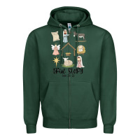 Sports Green true story Zipper Hoodie - MaliasSmallBusiness
