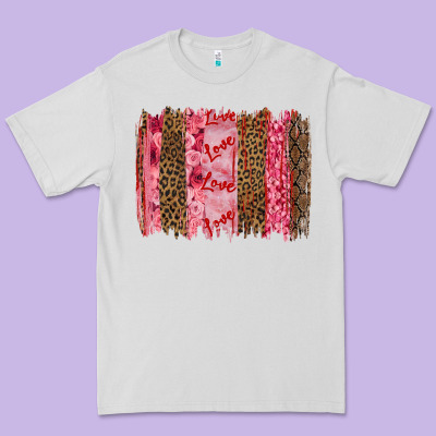 Valentine's Day Love Brushstrokes Premium Tee Designed By Ranaportraitstore