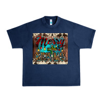 Navy merry christmas cross tumbler Urban Heavy Tee - JahusDesignShop