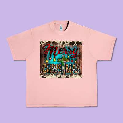Merry Christmas Cross Tumbler Urban Heavy Tee Designed By Jahusdesignshop