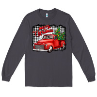 Smoke merry christmas red truck christmas trees Long Sleeve Tee - Jasminsmagicworld