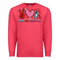 Cardinal peace love phlebotomy Premium Sweatshirt - Artiststas