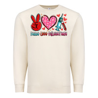 Sandshell peace love phlebotomy Premium Sweatshirt - Artiststas
