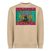 Mushroom Rottie mom with roses Heavyweight Sweatshirt - Artiststas