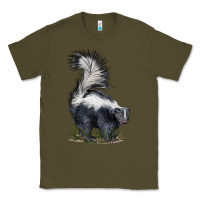 Army Green skunk Classic Tee - LillyAllenDesigns