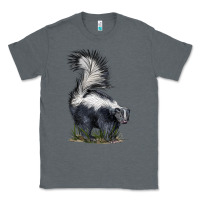 Charcoal Heather skunk Classic Tee - LillyAllenDesigns