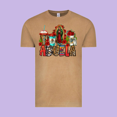 Lady Of Guadalupe Abuela Coffee Cups Vintage Tee Designed By Jasminsmagicworld