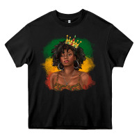 Black black queen with juneteenth flag Heavy Core Tee - texasbilliewilder