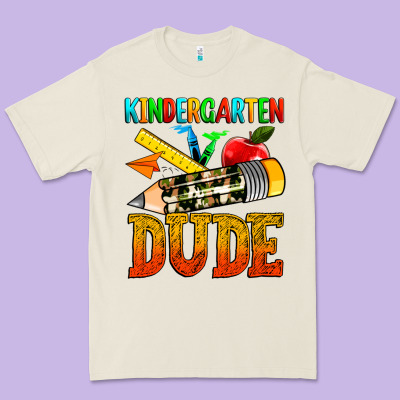 Kindergarten Dude Premium Tee Designed By Texasbilliewilder