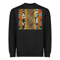 Black western serape cowhide Heavyweight Sweatshirt - Jasminsmagicworld