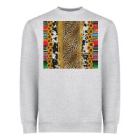 Heather Grey western serape cowhide Heavyweight Sweatshirt - Jasminsmagicworld