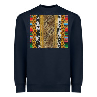Navy western serape cowhide Heavyweight Sweatshirt - Jasminsmagicworld