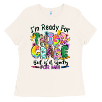 Bone I'm ready for third grade but is it ready for me Ladies Tee - RanaPortraitStore