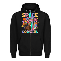 Black space cowgirl Zipper Hoodie - MaliasSmallBusiness