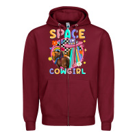 Burgundy space cowgirl Zipper Hoodie - MaliasSmallBusiness