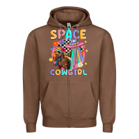 Chestnut space cowgirl Zipper Hoodie - MaliasSmallBusiness