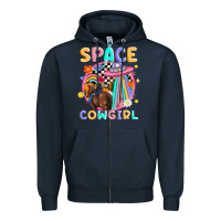 Navy space cowgirl Zipper Hoodie - MaliasSmallBusiness