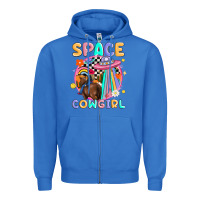 True Royal space cowgirl Zipper Hoodie - MaliasSmallBusiness