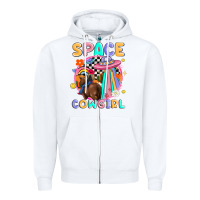 White space cowgirl Zipper Hoodie - MaliasSmallBusiness