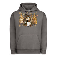 Pigment Tornado snowman with christmas trees 11inches Urban Hoodie - CowGirlArtShop