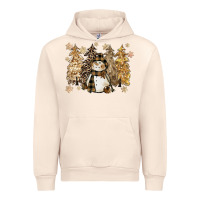Sandshell snowman with christmas trees 11inches Urban Hoodie - CowGirlArtShop