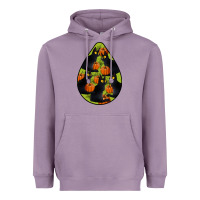 Lavender Black Cat Halloween Teardrop Heavyweight Hoodie - LillyAllenDesigns