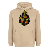 Mushroom Black Cat Halloween Teardrop Heavyweight Hoodie - LillyAllenDesigns