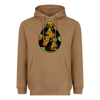 Toasted Coconut Black Cat Halloween Teardrop Heavyweight Hoodie - LillyAllenDesigns
