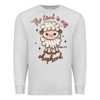 Dove Grey the lord is my shepherd Premium Sweatshirt - Artiststas