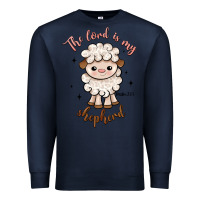 Navy the lord is my shepherd Premium Sweatshirt - Artiststas
