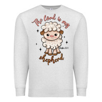 Oatmeal Heather the lord is my shepherd Premium Sweatshirt - Artiststas