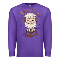 Purple the lord is my shepherd Premium Sweatshirt - Artiststas